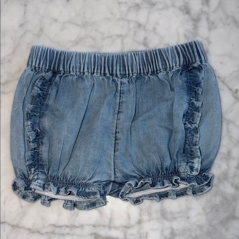 Tucker + Tate Ruffled Denim Kids Shorts 3T